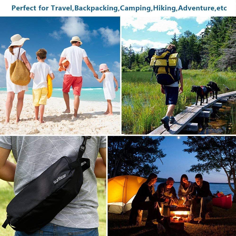 Sunyear Folding Camping Chair -Lightweight Portable Compact Camp Chairs, Best for Outdoor,Beach, Hiking, Backpacking
