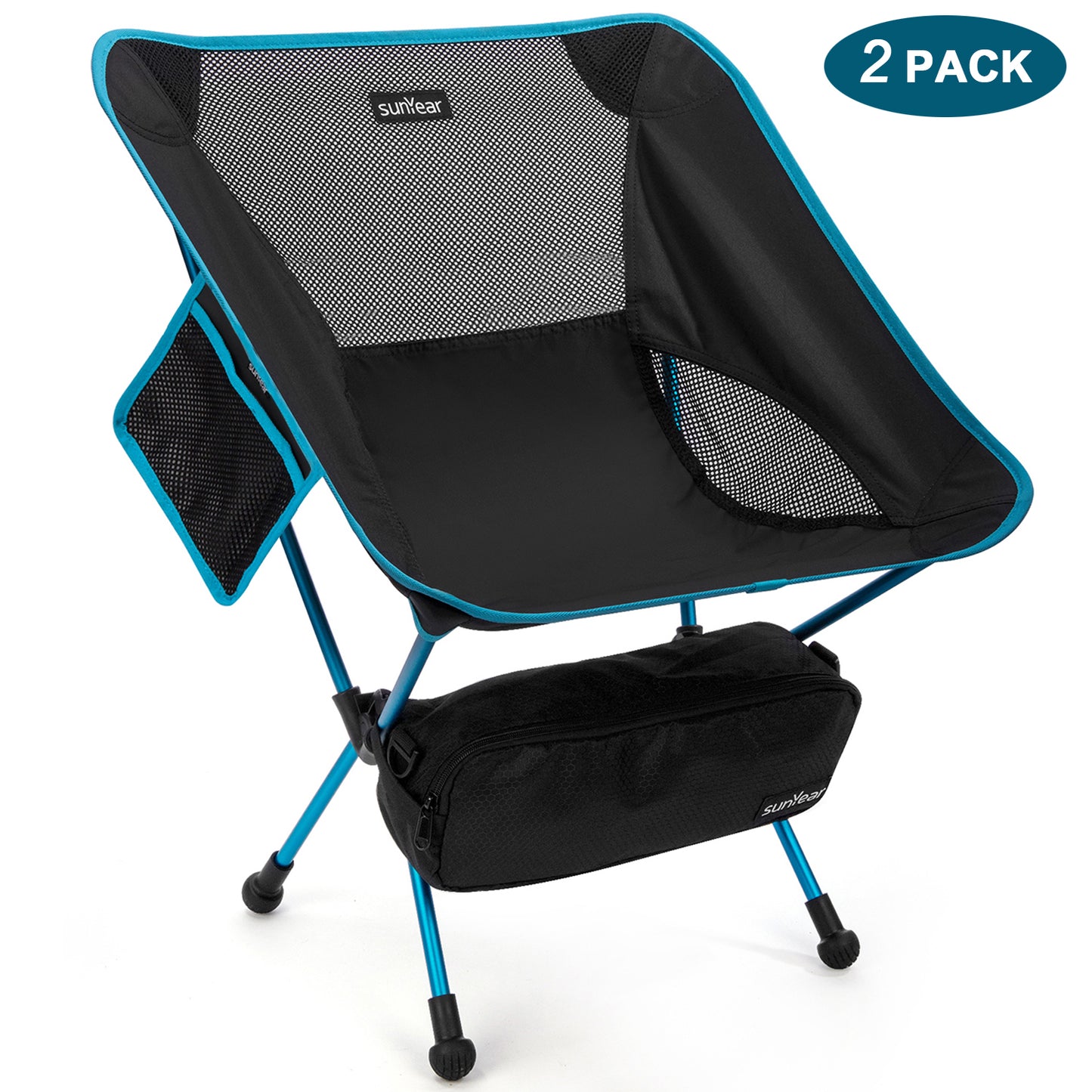 Sunyear Folding Camping Chair -Lightweight Portable Compact Camp Chairs, Best for Outdoor,Beach, Hiking, Backpacking